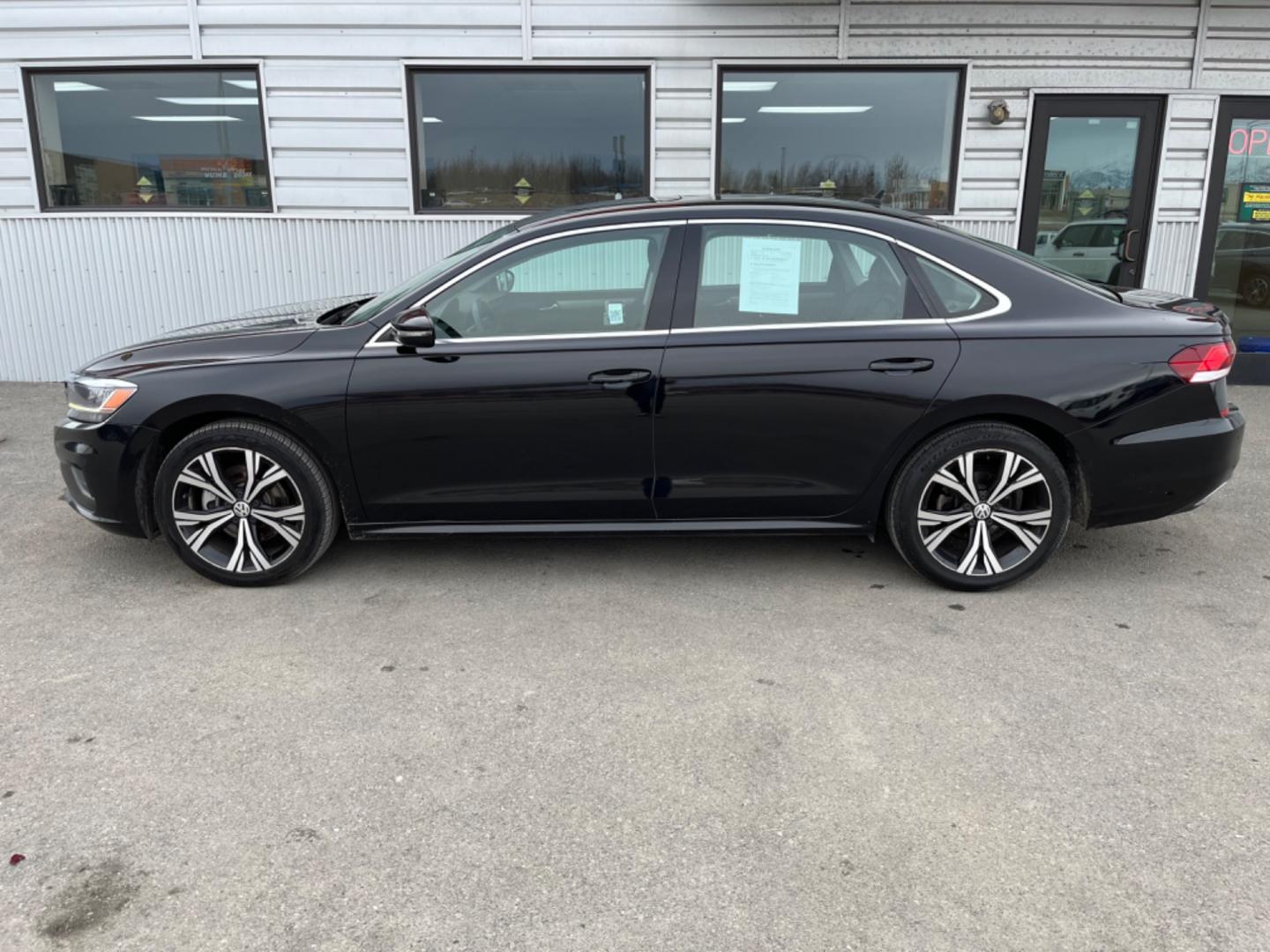 2021 Black /Black Volkswagen Passat (1VWSA7A31MC) , located at 1960 Industrial Drive, Wasilla, 99654, (907) 274-2277, 61.573475, -149.400146 - Photo#2